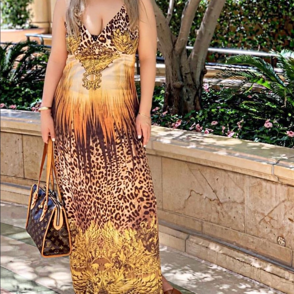 Boston proper animal print dress